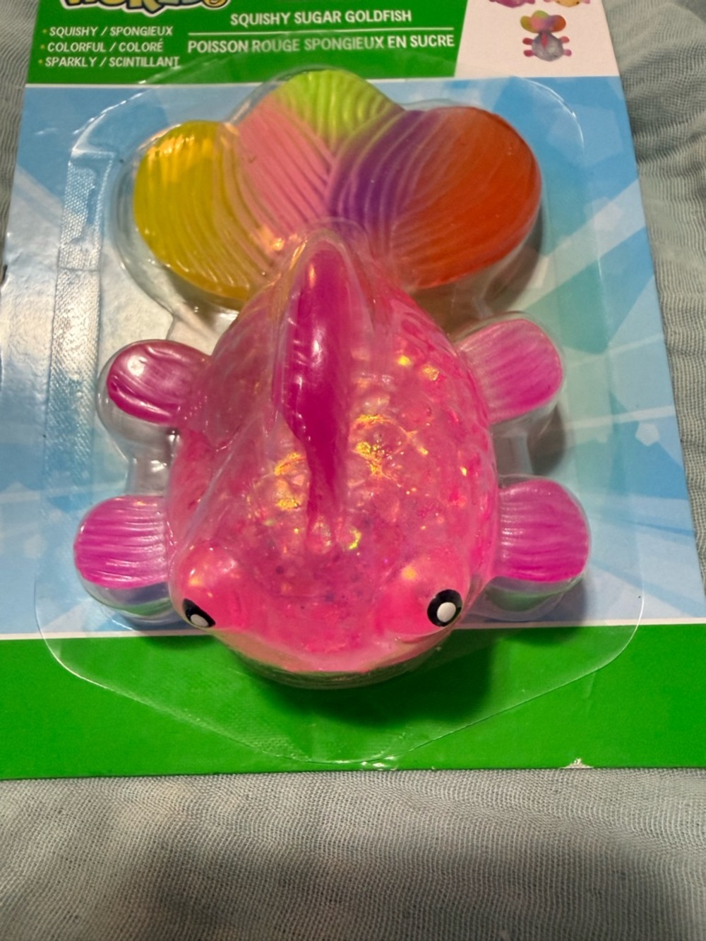 Squishy Sugar Goldfish Squishy Toy - Pink